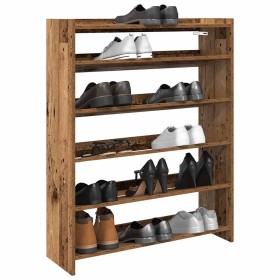 Mueble zapatero madera contrachapada madera vieja 80x25x100 cm de , Zapateros y organizadores de calzado - Ref: Foro24-859903...