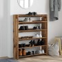 Mueble zapatero madera contrachapada madera vieja 80x25x100 cm de , Zapateros y organizadores de calzado - Ref: Foro24-859903...