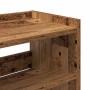 Mueble zapatero madera contrachapada madera vieja 80x25x100 cm de , Zapateros y organizadores de calzado - Ref: Foro24-859903...