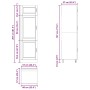 Mueble de cocina Porto de madera contrachapada gris hormigón de , Armarios de cocina - Ref: Foro24-854111, Precio: 209,49 €, ...