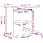 Mesa ordenador madera contrachapada roble artesanal 80x50x75cm de , Escritorios - Ref: Foro24-856053, Precio: 77,84 €, Descue...