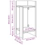 Mesas auxiliares 2 uds con estante ahumado roble 25,5x27x60 cm de , Mesas auxiliares - Ref: Foro24-858551, Precio: 40,16 €, D...