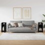 Mesas auxiliares 2 uds con estante negro 25,5x27x60 cm de , Mesas auxiliares - Ref: Foro24-858545, Precio: 40,84 €, Descuento: %