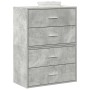 Armarios con 2 cajones 2 uds gris hormigón 60x31x40 cm de , Cajoneras - Ref: Foro24-858828, Precio: 96,96 €, Descuento: %
