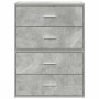 Armarios con 2 cajones 2 uds gris hormigón 60x31x40 cm de , Cajoneras - Ref: Foro24-858828, Precio: 96,96 €, Descuento: %