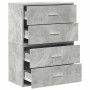 Armarios con 2 cajones 2 uds gris hormigón 60x31x40 cm de , Cajoneras - Ref: Foro24-858828, Precio: 96,96 €, Descuento: %