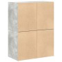 Armarios con 2 cajones 2 uds gris hormigón 60x31x40 cm de , Cajoneras - Ref: Foro24-858828, Precio: 96,96 €, Descuento: %