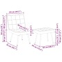 Sillón de relax con reposapiés terciopelo gris oscuro de , Sillas - Ref: Foro24-4012328, Precio: 90,17 €, Descuento: %