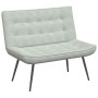 Banco de terciopelo gris claro 110x74x84 cm de , Bancos - Ref: Foro24-4012337, Precio: 137,23 €, Descuento: %