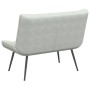 Banco de terciopelo gris claro 110x74x84 cm de , Bancos - Ref: Foro24-4012337, Precio: 137,23 €, Descuento: %