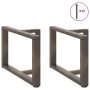 Patas de mesa centro forma T 2uds acero natural 60x25x(42-43)cm de , Patas para mesas - Ref: Foro24-4013035, Precio: 87,43 €,...