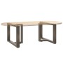Patas de mesa centro forma T 2uds acero natural 60x25x(42-43)cm de , Patas para mesas - Ref: Foro24-4013035, Precio: 87,43 €,...