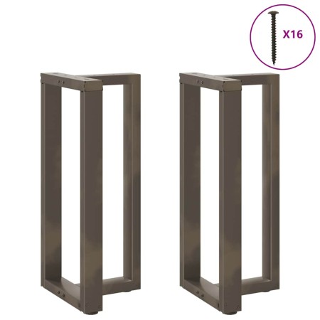 Patas de mesa bar forma T 2 uds acero natural 40x35x(90-91)cm de , Patas para mesas - Ref: Foro24-4013075, Precio: 141,40 €, ...