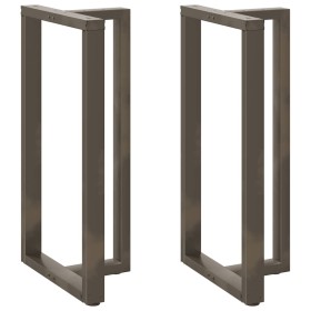 Patas mesa bar forma T 2 uds acero natural 60x35x(110-111) cm de , Patas para mesas - Ref: Foro24-4013107, Precio: 162,79 €, ...