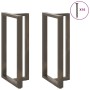 Patas mesa bar forma T 2 uds acero natural 60x35x(110-111) cm de , Patas para mesas - Ref: Foro24-4013107, Precio: 162,79 €, ...
