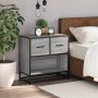 Mesita de noche sonoma gris 60x31x60 cm madera contrachapada de , Mesitas de noche - Ref: Foro24-848697, Precio: 66,44 €, Des...