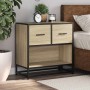 Mesita de noche roble sonoma 60x31x60 cm madera contrachapada de , Mesitas de noche - Ref: Foro24-848695, Precio: 64,87 €, De...