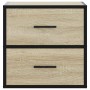 Mesitas de noche de pared 2 unidades roble Sonoma 40x31x39,5 cm de , Mesitas de noche - Ref: Foro24-848727, Precio: 79,65 €, ...