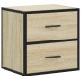 Mesitas de noche de pared 2 unidades roble Sonoma 40x31x39,5 cm de , Mesitas de noche - Ref: Foro24-848727, Precio: 79,65 €, ...