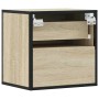 Mesitas de noche de pared 2 unidades roble Sonoma 40x31x39,5 cm de , Mesitas de noche - Ref: Foro24-848727, Precio: 79,65 €, ...