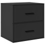 Mesitas de noche de pared 2 unidades negra 40x31x39,5 cm de , Mesitas de noche - Ref: Foro24-848725, Precio: 82,29 €, Descuen...