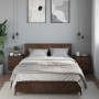 Mesitas de noche pared 2 uds color roble marrón 40x31x39,5 cm de , Mesitas de noche - Ref: Foro24-848733, Precio: 83,07 €, De...
