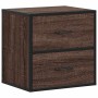 Mesitas de noche pared 2 uds color roble marrón 40x31x39,5 cm de , Mesitas de noche - Ref: Foro24-848733, Precio: 83,07 €, De...