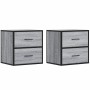 Mesitas de noche de pared 2 unidades gris sonoma 40x31x39,5 cm de , Mesitas de noche - Ref: Foro24-848731, Precio: 82,29 €, D...