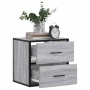 Mesitas de noche de pared 2 unidades gris sonoma 40x31x39,5 cm de , Mesitas de noche - Ref: Foro24-848731, Precio: 82,29 €, D...