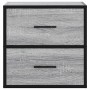 Mesitas de noche de pared 2 unidades gris sonoma 40x31x39,5 cm de , Mesitas de noche - Ref: Foro24-848731, Precio: 82,29 €, D...