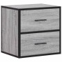 Mesitas de noche de pared 2 unidades gris sonoma 40x31x39,5 cm de , Mesitas de noche - Ref: Foro24-848731, Precio: 82,29 €, D...