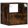 Mesita de noche de pared color roble ahumado 40x31x39,5 cm de , Mesitas de noche - Ref: Foro24-848738, Precio: 41,36 €, Descu...