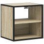 Mesita de noche de pared color roble ahumado 40x31x39,5 cm de , Mesitas de noche - Ref: Foro24-848746, Precio: 33,21 €, Descu...