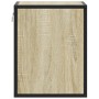Mesita de noche de pared color roble ahumado 40x31x39,5 cm de , Mesitas de noche - Ref: Foro24-848746, Precio: 33,21 €, Descu...