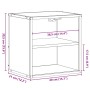 Mesita de noche de pared color roble ahumado 40x31x39,5 cm de , Mesitas de noche - Ref: Foro24-848746, Precio: 33,21 €, Descu...