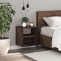 Mesita de noche de pared color roble marrón 40x31x39,5 cm de , Mesitas de noche - Ref: Foro24-848752, Precio: 34,12 €, Descue...