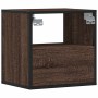 Mesita de noche de pared color roble marrón 40x31x39,5 cm de , Mesitas de noche - Ref: Foro24-848752, Precio: 34,12 €, Descue...