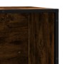 Banco zapatero madera de ingeniería roble ahumado 80x40x53,5 cm de , Bancos para recibidores y almacenamiento - Ref: Foro24-8...