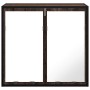 Armario con espejo baño madera marrón roble 65x20x60 cm de , Tocadores de baño - Ref: Foro24-849258, Precio: 71,92 €, Descuen...