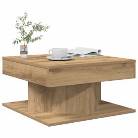 Mesa de centro madera ingeniería roble artisan 55x55x30 cm de , Mesas de centro - Ref: Foro24-856633, Precio: 50,14 €, Descue...