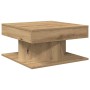 Mesa de centro madera ingeniería roble artisan 55x55x30 cm de , Mesas de centro - Ref: Foro24-856633, Precio: 50,14 €, Descue...