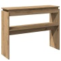 Mesa consola madera de ingeniería roble artesanal 102x30x80 cm de , Mesas auxiliares - Ref: Foro24-856627, Precio: 56,18 €, D...