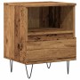 Mesita de noche madera ingeniería madera envejecida 40x35x50 cm de , Mesitas de noche - Ref: Foro24-857358, Precio: 42,24 €, ...