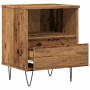 Mesita de noche madera ingeniería madera envejecida 40x35x50 cm de , Mesitas de noche - Ref: Foro24-857358, Precio: 42,24 €, ...