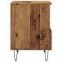 Mesita de noche madera ingeniería madera envejecida 40x35x50 cm de , Mesitas de noche - Ref: Foro24-857358, Precio: 42,24 €, ...