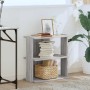 Librería 3 estantes madera ingeniería gris Sonoma 60x30x60 cm de , Librerías y estanterías - Ref: Foro24-860252, Precio: 38,7...