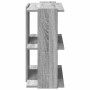 Librería 3 estantes madera ingeniería gris Sonoma 60x30x60 cm de , Librerías y estanterías - Ref: Foro24-860252, Precio: 38,7...