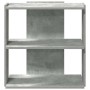 Librería de 3 niveles madera gris hormigón 60x30x60 cm de , Librerías y estanterías - Ref: Foro24-860250, Precio: 36,03 €, De...