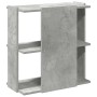 Librería de 3 niveles madera gris hormigón 60x30x60 cm de , Librerías y estanterías - Ref: Foro24-860250, Precio: 36,03 €, De...
