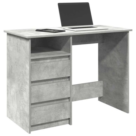 Escritorio de madera de ingeniería gris hormigón 102x50x75 cm de , Escritorios - Ref: Foro24-860466, Precio: 111,78 €, Descue...